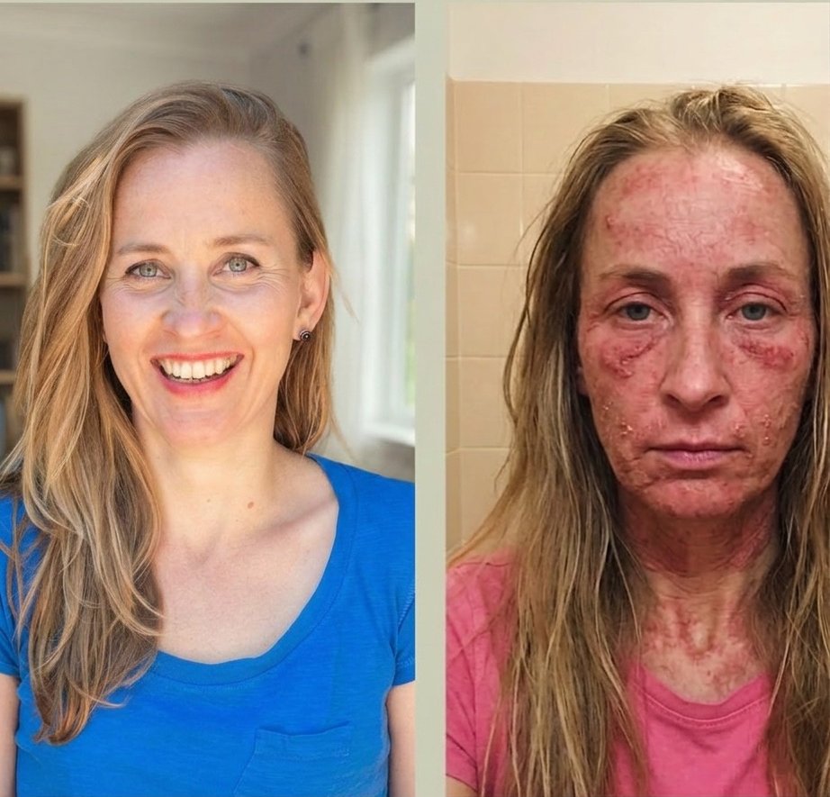 Ramune — before and after healing her eczema